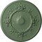 Ekena Millwork Flower Ceiling Medallion (Fits Canopies up to 3 7/8"), Hand-Painted Athenian Green, 27"OD x 1 1/8"P CM27FLAGF - alternate 1